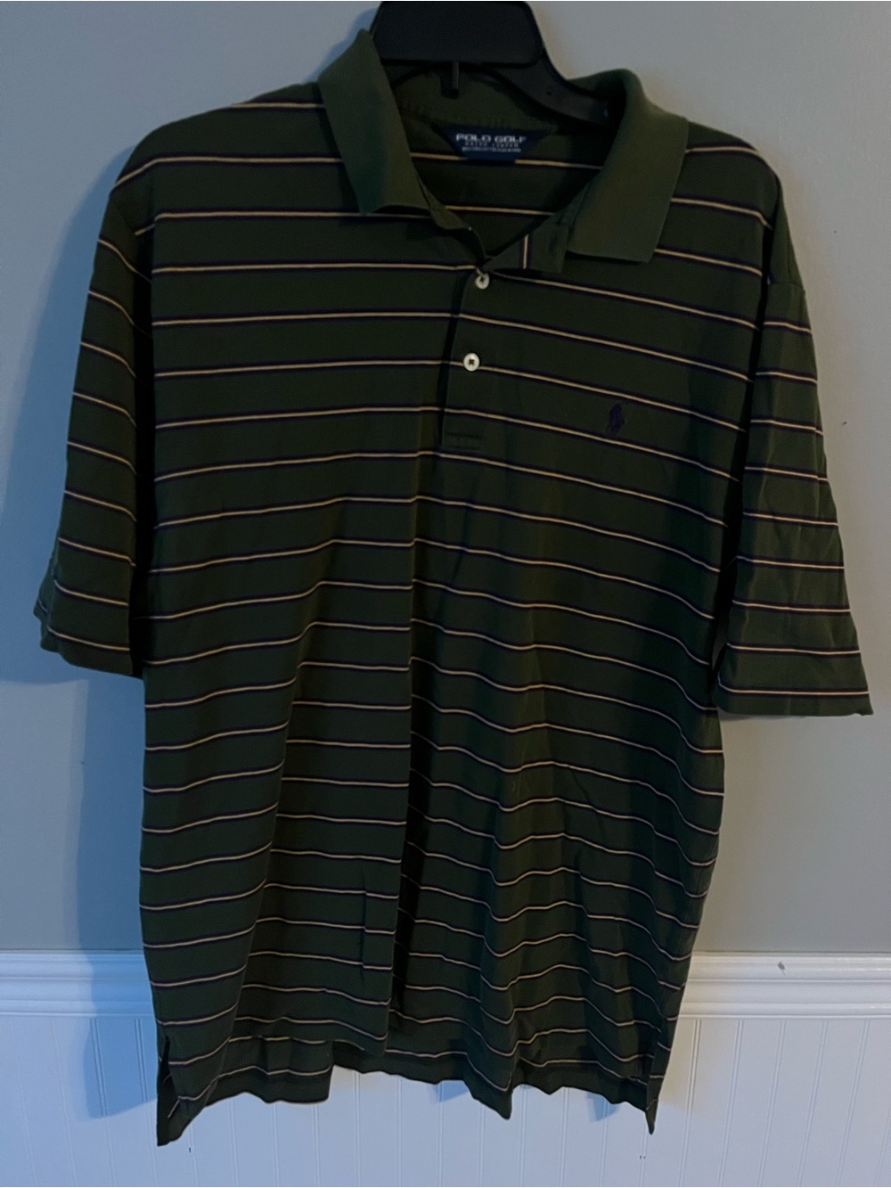 Polo by Ralph Lauren Dark Green Striped Polo Shirt